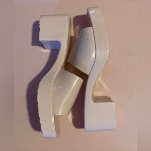 urban outfitters baby pink platform sandal